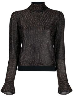 Chloé metallic embroidered blouse