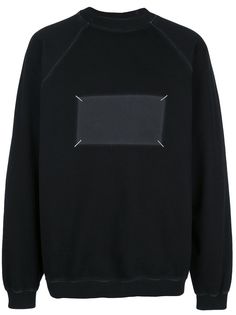 Maison Margiela stitched tag print sweatshirt