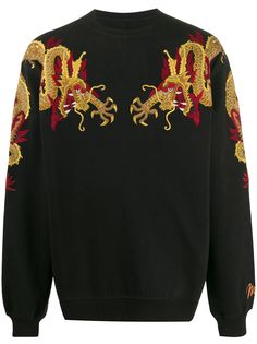 Maharishi dragon embroidered sweatshirt