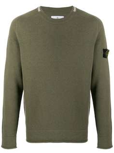 Stone Island logo patch jumper