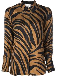 3.1 Phillip Lim abstract tiger-print blouse