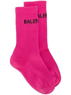 Balenciaga logo knit socks