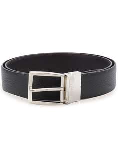 Canali logo engraved buckle belt