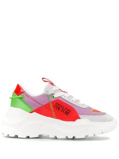 VERSACE JEANS stitched panel sneakers