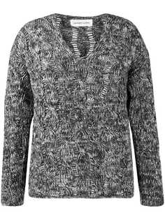 Lamberto Losani v-neck cable knit jumper