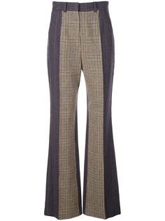 Dice Kayek pattern mix flared trousers