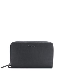 Ermenegildo Zegna logo plaque clutch bag