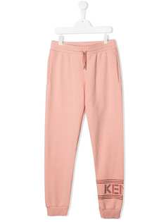 Kenzo Kids TEEN logo cuff tracksuit bottoms