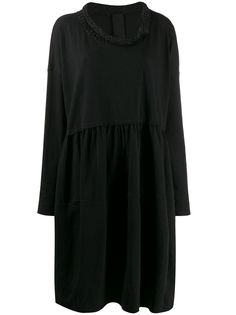 Rundholz Black Label knitted collar jersey dress