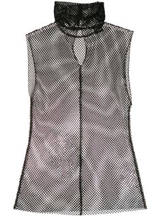 8pm fitted fishnet top