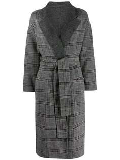Twin-Set plaid check coat