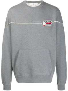Golden Goose embroidered logo badge sweater