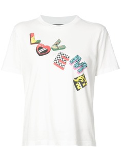 Amiri футболка с графическим принтом Love Me