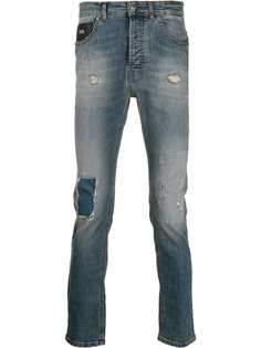 John Richmond acid wash skinny jeans