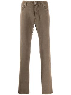 Jacob Cohen straight-leg ribbed trousers