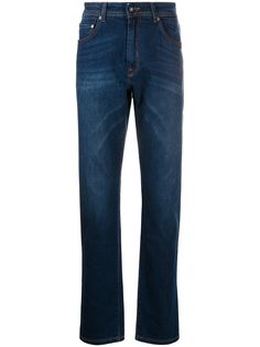 Hackett stonewashed straight leg jeans