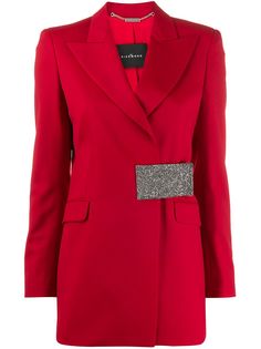 John Richmond glitter panel belted jacket