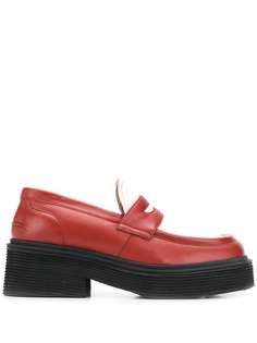 Marni contrast panel chunky loafers