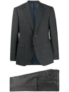 Hackett grid print two-piece suit