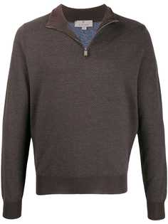 Canali half-zip long sleeve sweatshirt