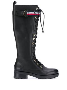 Tommy Hilfiger long biker boots