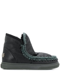 Mou knitted detail boots