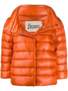 Herno cropped quilted puffer jacket
