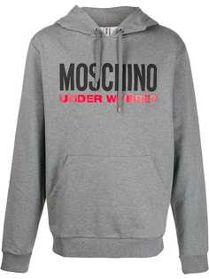 Moschino logo print hoodie