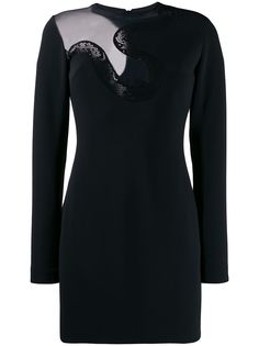 David Koma crochet snake short dress