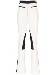 Mugler colour-block zip-detailed straight-leg trousers