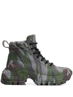 Miu Miu camouflage-print army boots