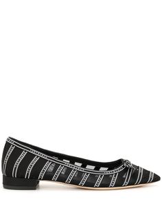 Tory Burch logo pointed pumps