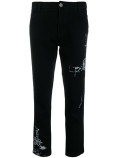 Ermanno Scervino printed straight leg trousers