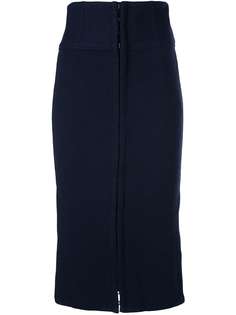 Jonathan Simkhai ribbed split pencil skirt