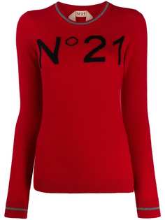 Nº21 knitted logo sweater