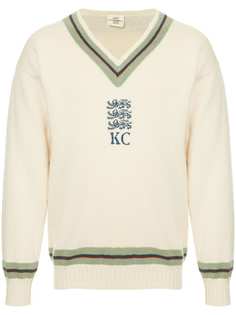 Kent & Curwen свитер с V-образным вырезом и логотипом
