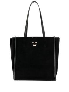 DKNY logo plaque tote bag