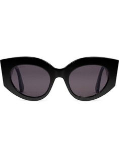 Gucci Eyewear солнцезащитные очки оверсайз в оправе кошачий глаз