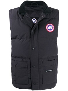 Canada Goose жилет с нашивкой-логотипом