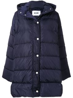 MSGM куртка с капюшоном и логотипом