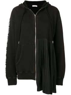 Each X Other Pleated Zip-Front Hoodie