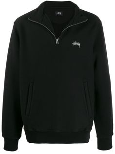 Stussy embroidered logo zip-up sweatshirt