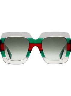 Gucci Eyewear солнцезащитные очки в квадратной оправе