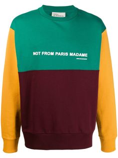 Drôle De Monsieur colour block sweatshirt