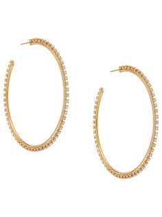 Gcds crystal embellished hoop earrings