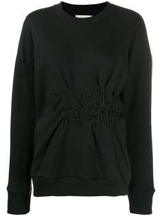Nina Ricci ruched logo sweatshirt
