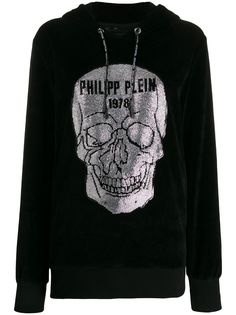 Philipp Plein embellished-skull hoodie