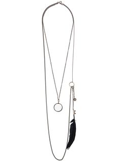 Ann Demeulemeester double chain necklace
