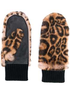 Bellerose leopard-print mittens