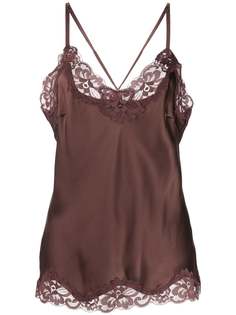 Gold Hawk lace-detail camisole top